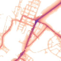 Daytime road noise heatmap for CA15 6DB