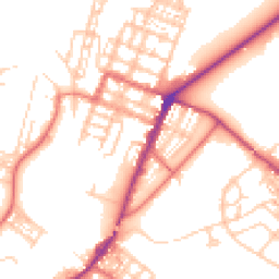Daytime road noise heatmap for CA15 6DD