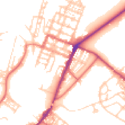 Daytime road noise heatmap for CA15 6DE