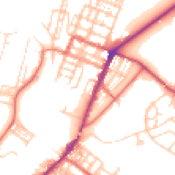 Daytime road noise heatmap for CA15 6DF