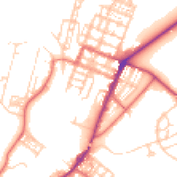 Daytime road noise heatmap for CA15 6DG