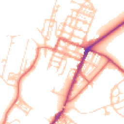 Daytime road noise heatmap for CA15 6DR