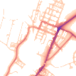 Daytime road noise heatmap for CA15 6DT