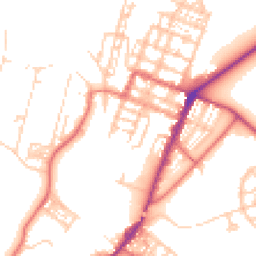 Daytime road noise heatmap for CA15 6DU