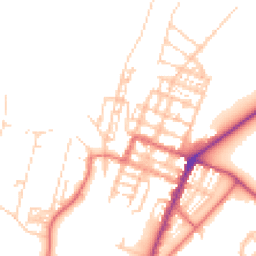 Daytime road noise heatmap for CA15 6EF