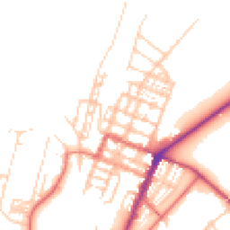 Daytime road noise heatmap for CA15 6EH