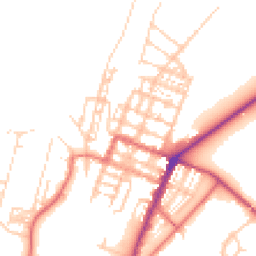 Daytime road noise heatmap for CA15 6EX