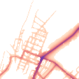 Daytime road noise heatmap for CA15 6HJ