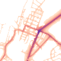 Daytime road noise heatmap for CA15 6JU
