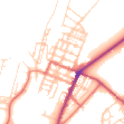 Daytime road noise heatmap for CA15 6LA