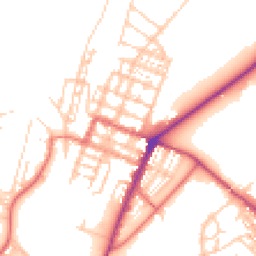 Daytime road noise heatmap for CA15 6LD