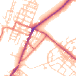 Daytime road noise heatmap for CA15 6NF