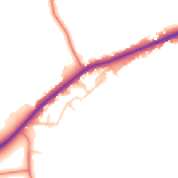 Daytime road noise heatmap for CA15 6RU