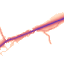 Daytime road noise heatmap for CA15 6SS