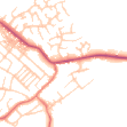 Daytime road noise heatmap for CA15 7BS