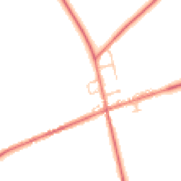 Daytime road noise heatmap for CA15 7EB