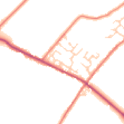Daytime road noise heatmap for CA15 7ED