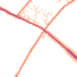 Daytime road noise heatmap for CA15 7EH