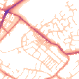 Daytime road noise heatmap for CA15 7PB