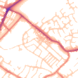 Daytime road noise heatmap for CA15 7PD