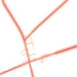 Daytime road noise heatmap for CA15 7RP