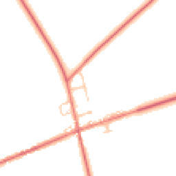 Daytime road noise heatmap for CA15 7RS