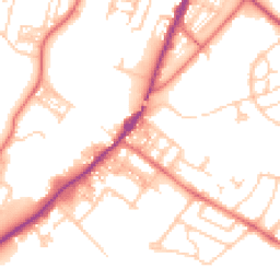 Daytime road noise heatmap for CA15 8AJ
