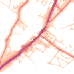 Daytime road noise heatmap for CA15 8BT