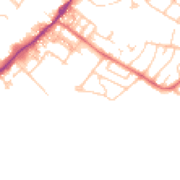 Daytime road noise heatmap for CA15 8ER
