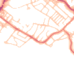 Daytime road noise heatmap for CA15 8HY