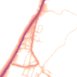 Daytime road noise heatmap for CA15 8PF