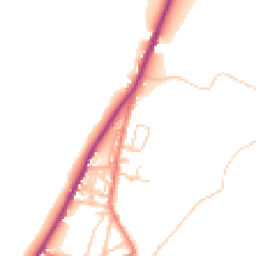 Daytime road noise heatmap for CA15 8PJ