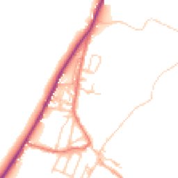Daytime road noise heatmap for CA15 8PQ