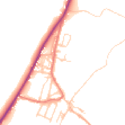 Daytime road noise heatmap for CA15 8PT