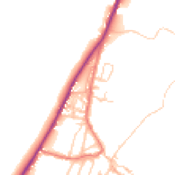 Daytime road noise heatmap for CA15 8PW