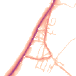 Daytime road noise heatmap for CA15 8QG