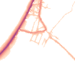 Daytime road noise heatmap for CA15 8RG