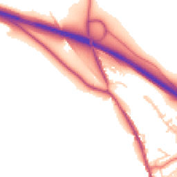 Daytime road noise heatmap for CA16 6AA