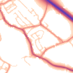 Daytime road noise heatmap for CA16 6FL