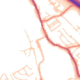 Daytime road noise heatmap for CA16 6QH