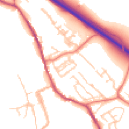 Daytime road noise heatmap for CA16 6TS