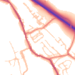 Daytime road noise heatmap for CA16 6TY