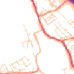 Daytime road noise heatmap for CA16 6XF