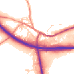 Daytime road noise heatmap for CA17 4AS
