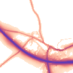 Daytime road noise heatmap for CA17 4AY