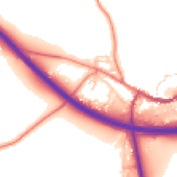 Daytime road noise heatmap for CA17 4BB