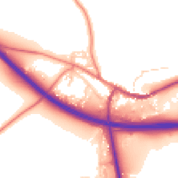 Daytime road noise heatmap for CA17 4BE