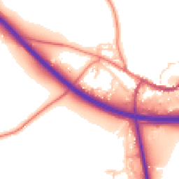 Daytime road noise heatmap for CA17 4BS