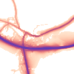 Daytime road noise heatmap for CA17 4BT
