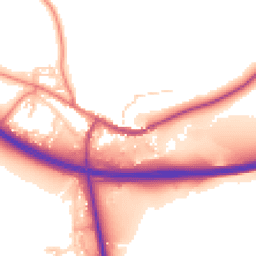 Daytime road noise heatmap for CA17 4BU